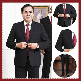 [ Mã CTYV60 giảm đến 50K đơn 999K ]Bộ vest nam trung niên.vest nam vải tuytsi 2 khuyhàng xuất khẩu