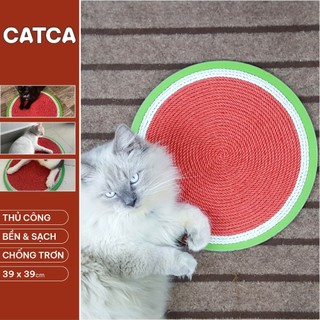 Bàn cào móng cho mèo siêu bền thừng không rơi vụn catca – bcm dưa hấu đỏ