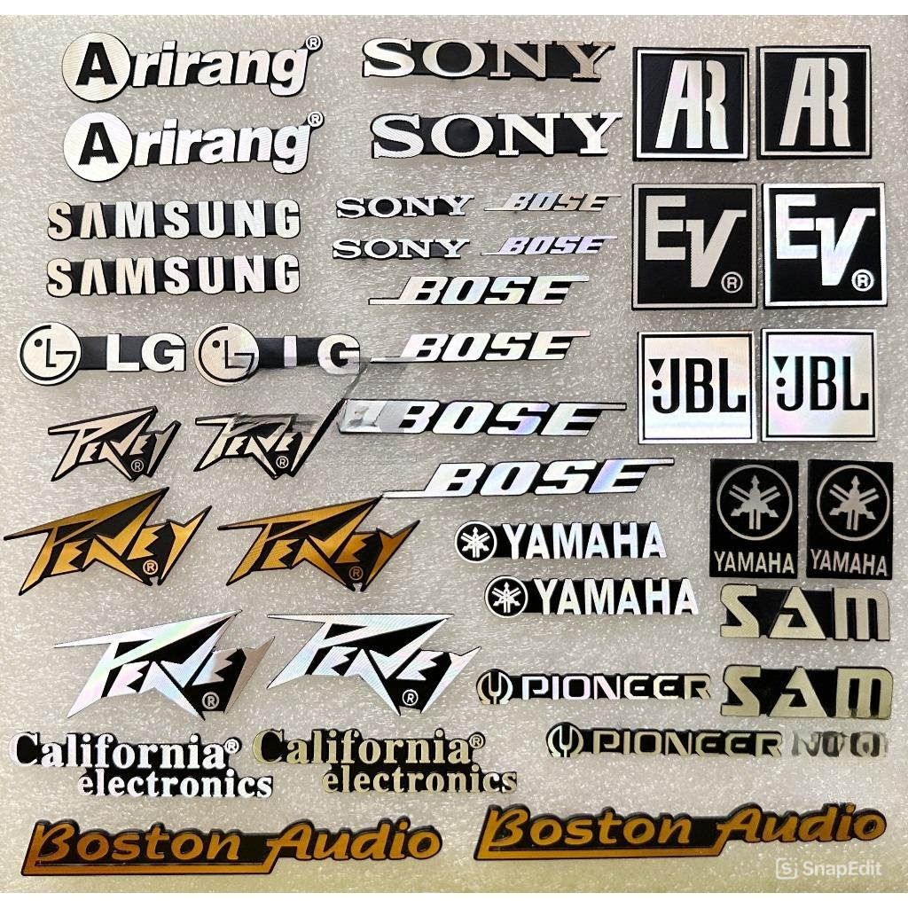 2 Tem Nhôm Loa - Loa/Amli ARIRANG, California, Pioneer , YAMAHA , SONY MUA 5 CẶP TẶNG 1 CẶP CÙNG MẪU