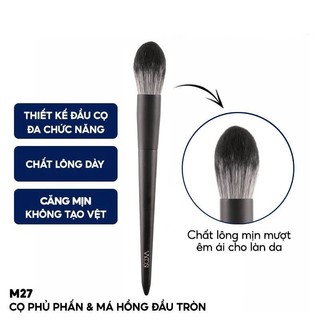 [Đại Lý Vacosi] Mẫu mới 2024 Cọ Phủ Phấn Và Má Hồng Vacosi Đầu Tròn M27