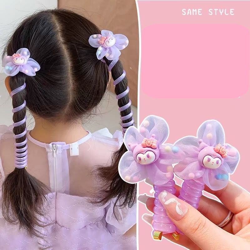 Dây buộc tóc xoắn lò xo dễ thương cho bé phụ kiện tóc cho bé