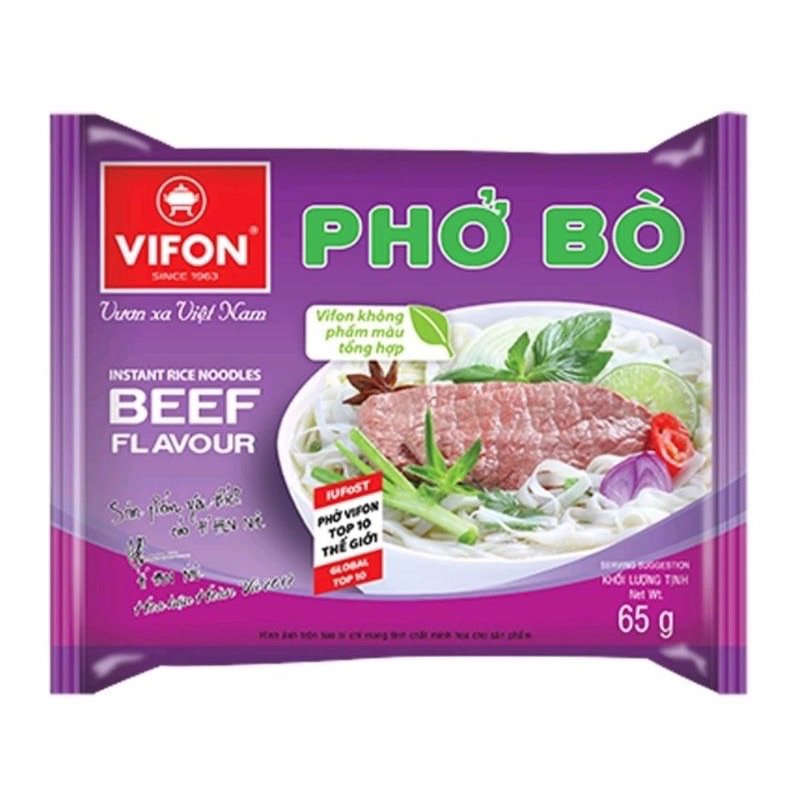 ( date 1/26) Phở bò Vifon phở ăn liền gói 65 gr