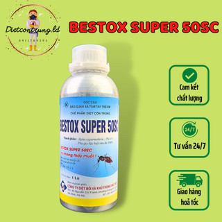 Chế phẩm diệt muỗi BESTOX SUPER 50SC - chai 1lít không mùi
