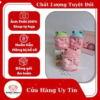  Heo đất tiết kiệm Heo đội Mũ Ếch mini cực cute ống tiết kiệm tiền  Subeo Official 