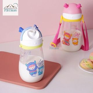 Bình nước trẻ em LocknLock 450ml Monster Kids Bottle bằng nhựa tritan có ống hút ABF910 P3H Store
