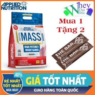 Sữa tăng cân critical mass 6kg 3 vị applied nutrition