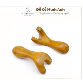 Dụng cụ massage mặt đa năng gỗ thơm cổ /vai /mắt /mũi /mặt kiểu thái | đồ gỗ minh anh