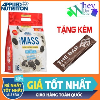 Sữa tăng cân critical mass 6kg vị socola 25 lần dùng applied nutrition - tăng cân tăng cơ mạnh mẽ