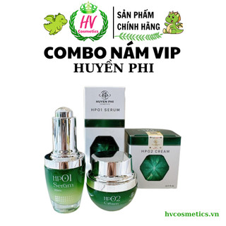 Combo nám vip Huyền Phi gồm tinh chất tan nám và kem nám vip 20ml giảm thâm nám, giảm đốm nâu, giúp da tươi sáng đều màu