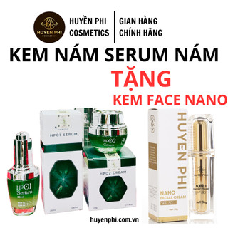 Kem nám và serum nám tàn nhang Huyền Phi dưỡng trắng da tái tạo và làm mờ hết các vết thâm, nám, tàn nhang, đồi mồi 20ml