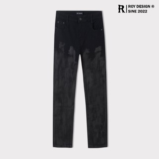 Quần Denim Jeans  Basic Đen Wax - Waxed fom slimfit - Roy Design