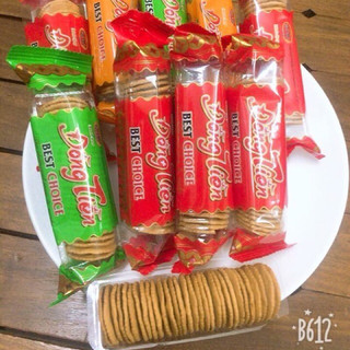 [ Siêu Hot ]1 Bịch 10 Gói Bánh quy đồng tiền Bánh Kẹo Đồ Ăn Vặt Ngon Giòn Ngon Tuổi Thơ [ Siêu Hot ]