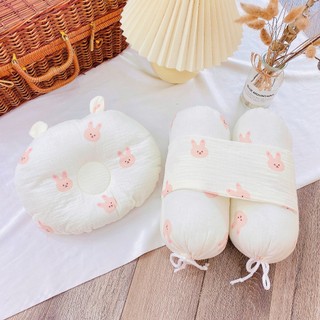 Bộ gối chặn vỏ xô smulin Royal kèm gối đầu- Chẹn 2 bên chống giật mình cho bé
