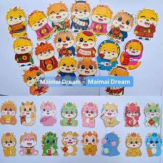 Lì xì tết 2024, lì xì rồng tết, lì xì rồng chibi 2024