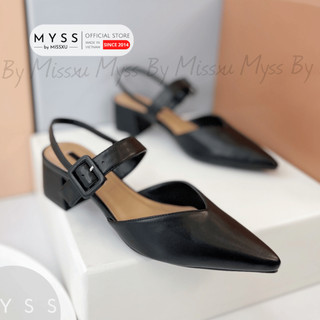 Giày nữ mũi nhọn cài khóa 5cm thời trang MYSS - CG191