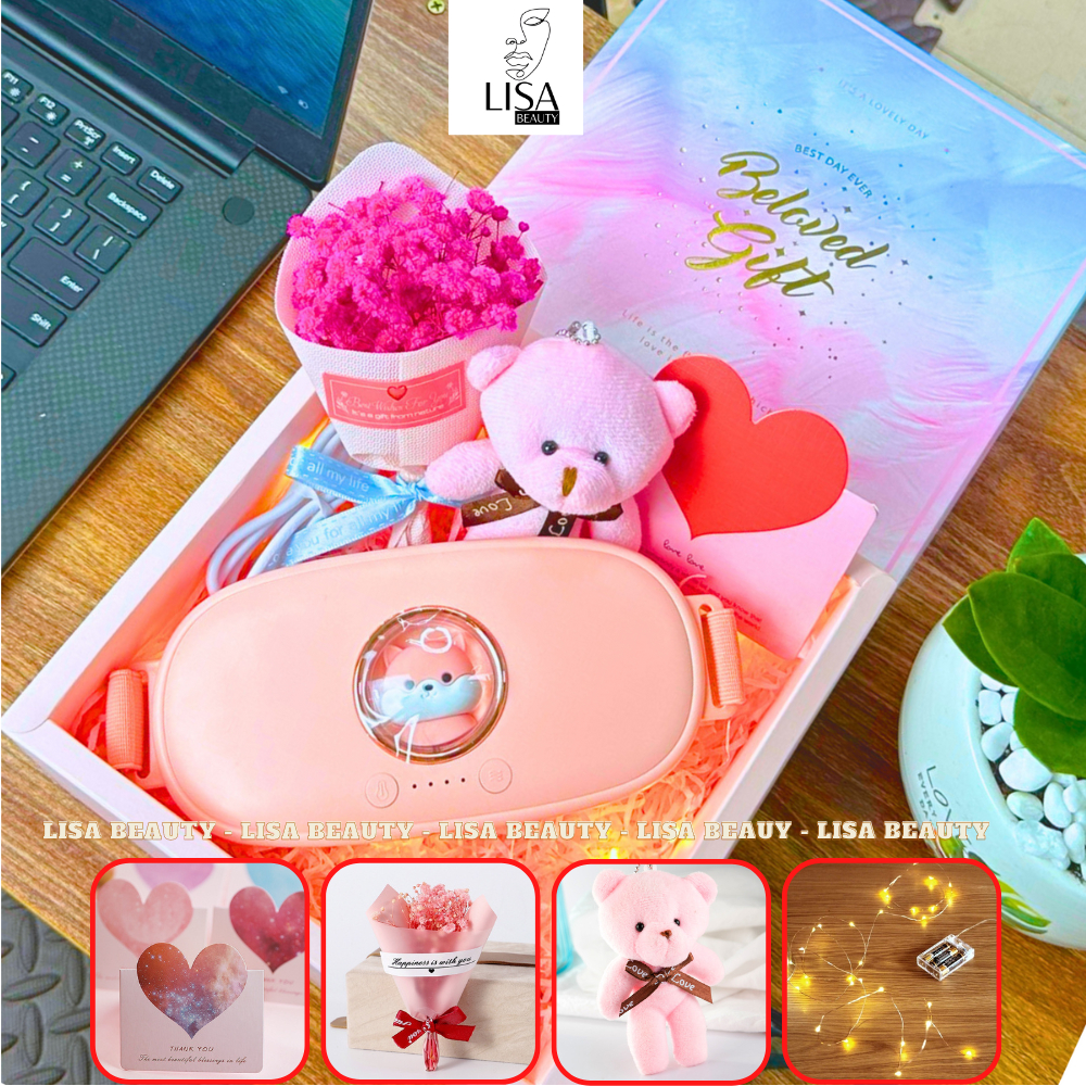 Máy Massage Bụng Kinh Nguyệt,Giảm Đau, Làm Ấm Bụng, Làm Ấm Tử Cung Cho Phụ Nữ Đến Kì Kinh Lisa Beauty