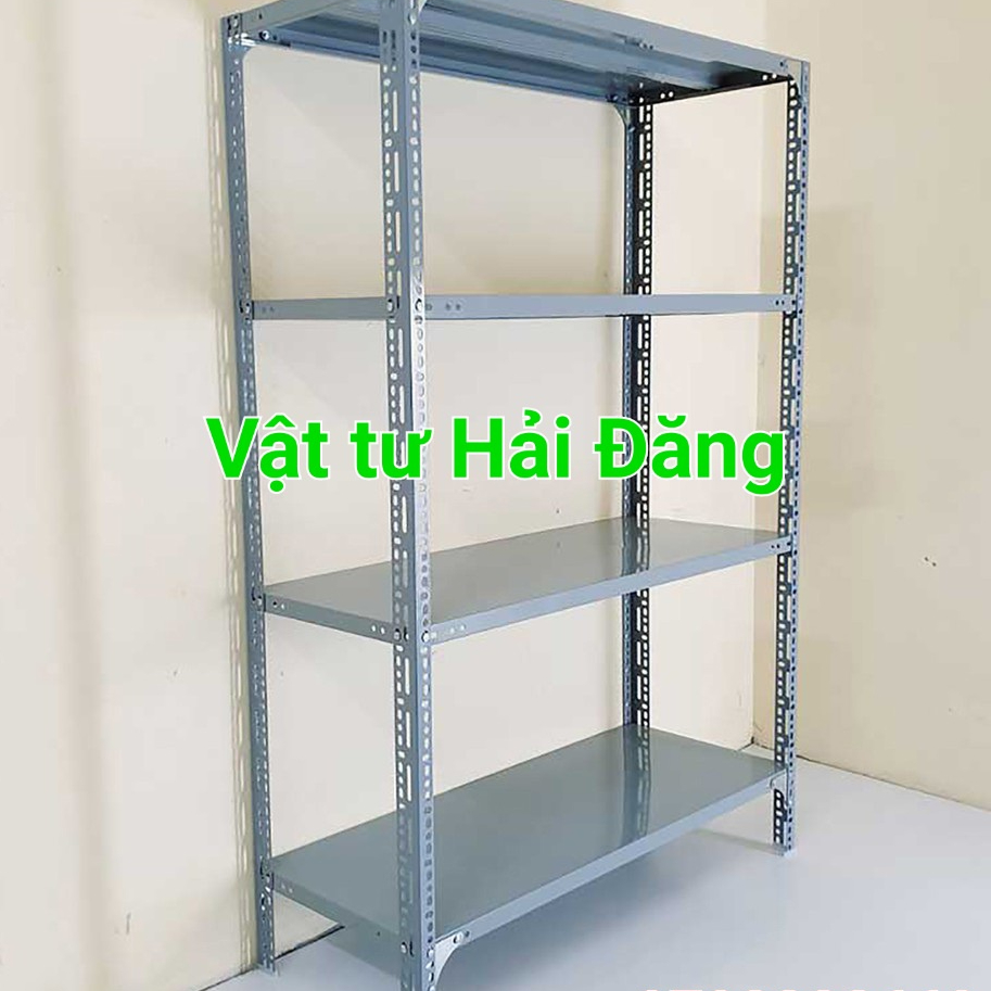 kỆ SẮT V LỖ 4 TẦNG RỘNG 30CM X DÀI 120CM X CAO 150CM,KỆ SẮT V LỖ LẮP GHÉP ĐA NĂNG