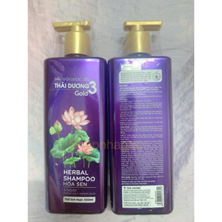 [ mới] Dầu gội thái dương 3 gold hương hoa sen 500ml