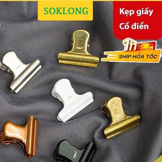 Kẹp giấy kim loại dễ thương/ cổ điển nhiều mẫu - kẹp ghim giấy tùy chọn hình