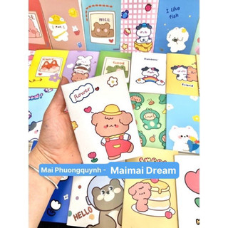 SET 10 Sổ tay nhỏ cute dày 30 trang (SET 10c)
