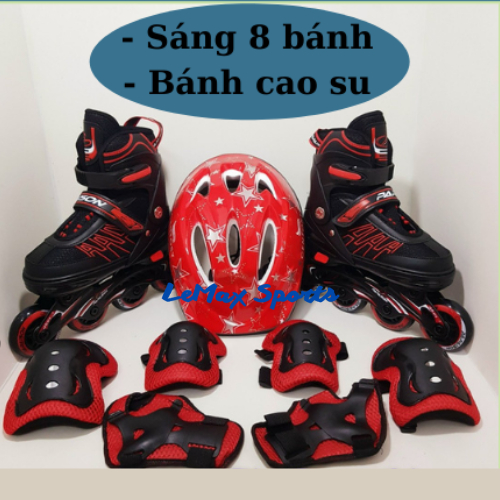 Giày patin chính hãng, patin trẻ em cao cấp giá rẻ, giày trượt patin 8 bánh phát sáng [LeMax Sports]