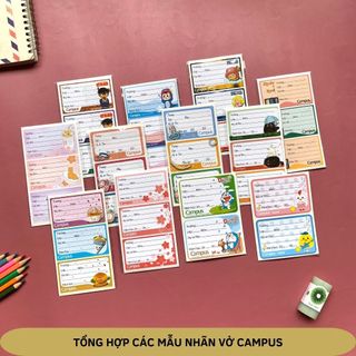 Nhãn Vở Campus Food NT - FOOD18 (Tập 12 nhãn)