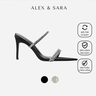 Guốc nữ cao gót Keelin Mule thiết kế sang trọng thời trang, đi tiệc sự kiện gót cao | ALEX & SARA - AL203