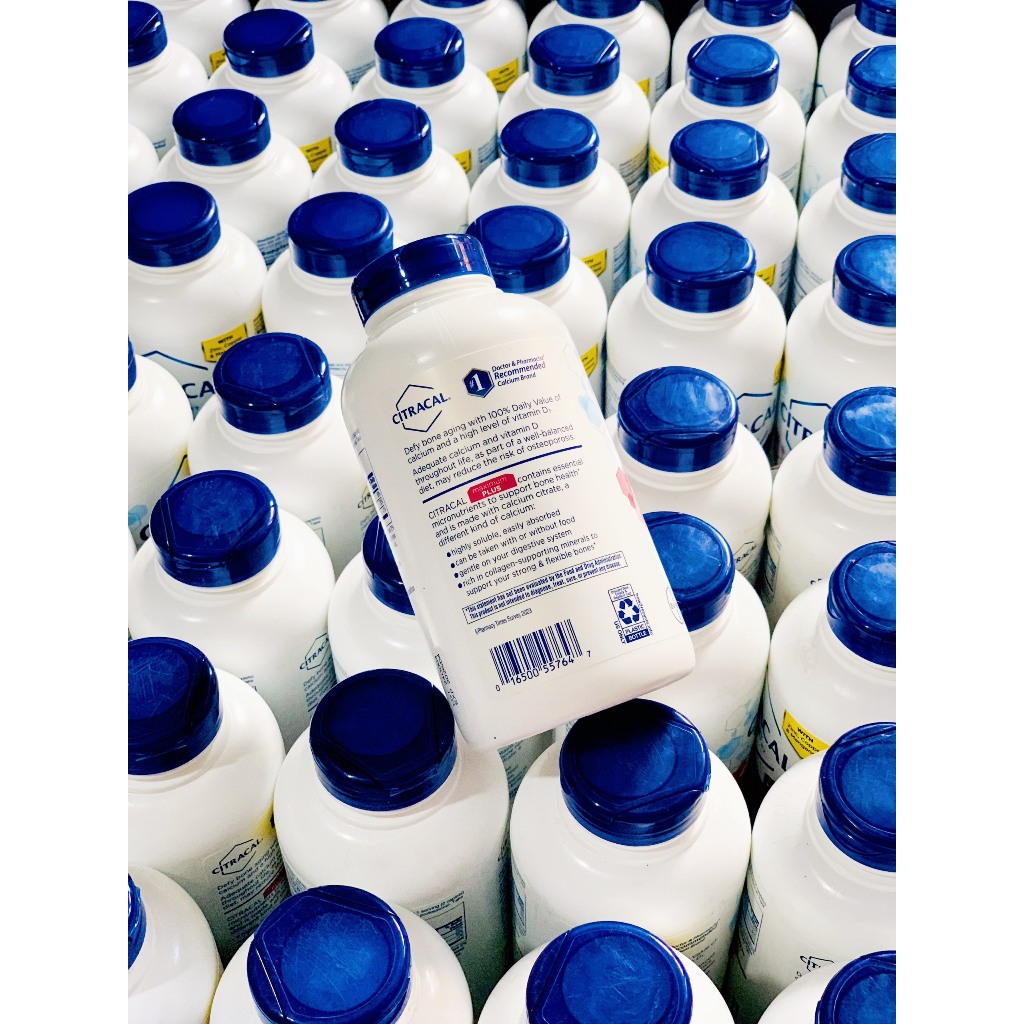 (CHUẨN MỸ BAY AIR) Viên uống bổ sung canxi hữu cơ CITRACAL Maximum Calcium citrate 280viên