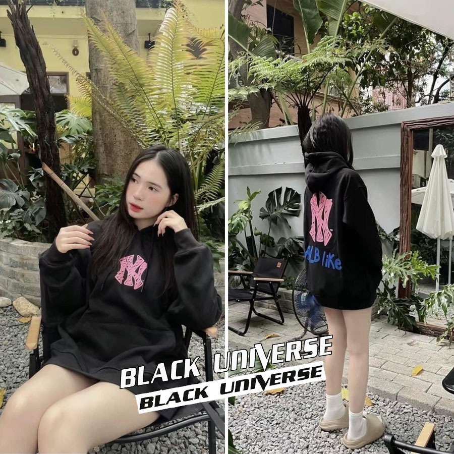 Áo Hoodie Mlb like chất liệu nỉ bông 100% cotton cao cấp