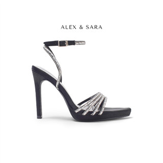 Giày cao gót nữ stella heels gót cao 9,5cm đính đá sang trọng, đẳng cấp cho nàng đi tiệc, sự kiện alex & sara | al202