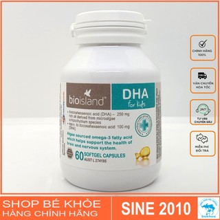 DHA Bioisland - Viên uống DHA For Kids 60v