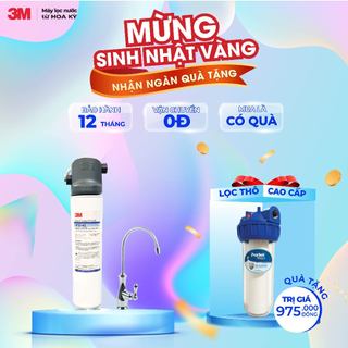 Máy Lọc Nước Lắp Dưới Bồn Rửa 3M BREW120-MS Công Suất Lớn Kèm Vòi 3M
