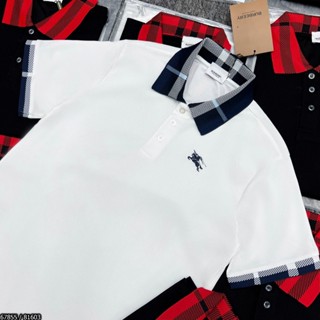 Áo Polo nam BBR boy phố họa tiết cổ tay kẻ sọc, Áo Polo Nam Nữ cao cấp 2 màu chất cotton mịn mát new 2024 MANSHINE