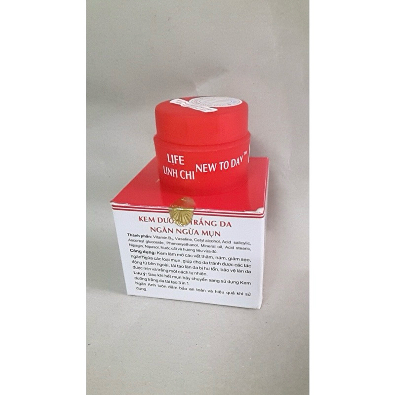 KEM ỐC SÊN LIFE LINH CHI DƯỠNG TRẮNG DA NGĂN NGỪA MỤN NGÂN ANH 18G