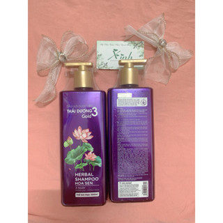 [ mới ] Dầu gội dược liệu Thái Dương 3 GOLD hương hoa sen chai 500ml