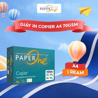 Giấy in A4 PaperOne Copier 70gsm - Ream 500 tờ khổ A4 cho máy photocopy công suất lớn