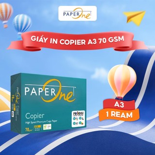 Giấy in A3 PaperOne Copier 70 gsm - Ream 500 tờ giấy khổ A3 phù hợp với máy photocopy công suất cao