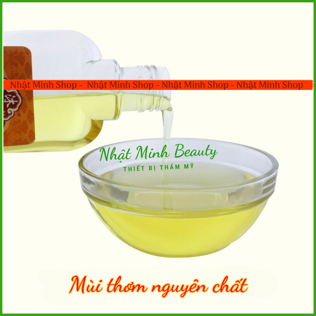 Tinh dầu nóng massage Qian Qiu Ming Yue lọ 180ml | Dầu massage gừng, ngải cứu giác hơi