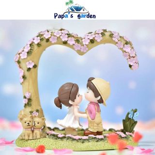 Mô hình tiểu cảnh mini 🎀 Cặp đôi trai gái hạnh phúc