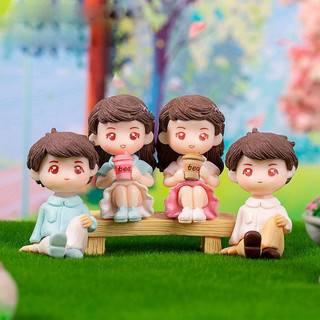 Mô hình tiểu cảnh mini 🎀 Cặp đôi trai gái hạnh phúc
