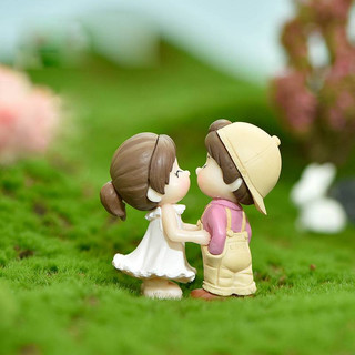 Mô hình tiểu cảnh mini 🎀 Cặp đôi trai gái hạnh phúc