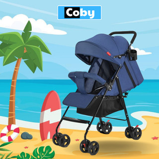 Xe Đẩy Cho Bé Sơ Sinh COBY LUX-S806, Đẩy 2 Chiều, 3 Tư Thế, Gập Gọn, Đệm Êm, Kèm Bàn Ăn Dặm