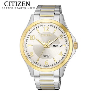 Đồng Hồ Nam Citizen Pin-Quartz Dây Thép Không Gỉ BF2005-54A - Mặt Trắng (41mm)