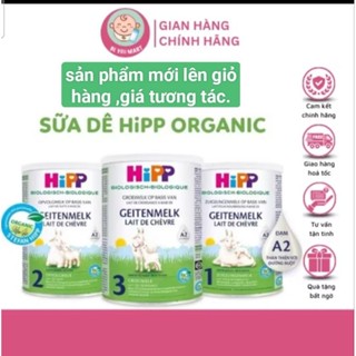  Sữa dê HiPP Organic số 1 2 3 400g giúp bé phát triển chiều cao trí não tăng cường hấp thu 