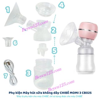 PHỤ KIỆN Máy hút sữa không dây Momi 3 - CB025 / Đệm giảm size, Màng ngăn silicone, Van Chân không