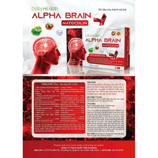 Alpha Brain daily health - viên uống bổ não giảm đau đầu , chóng mặt hoa mắt , hỗ trợ phục hồi sau tai biến mạch máu não