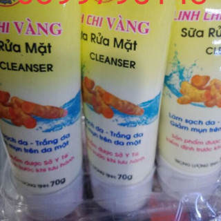 Sữa rửa mặt linh chi vàng nghệ giảm mụn