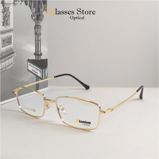  Gọng kính nam nữ X002 Titanium cận thị  kính đọc sách viễn thị Khung Titanum - ống kính   UVBlue Lens   – Japan design 