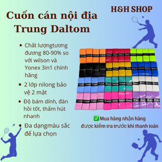  Cuốn cán vợt Daltom cuốn vợt cầu lông tennis bóng bàn pickleball chính hãng nội địa trung hàngn 