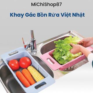 Khay Nhựa Gập Gọn, Rổ Gác Bồn Rửa Bát Điều Chỉnh Kích Thước Thông Minh (5613)